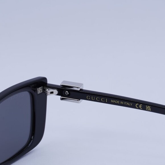 ?️ New Gucci GG1681S 002 Sunglasses - Black Frame, Grey Lenses main image 4